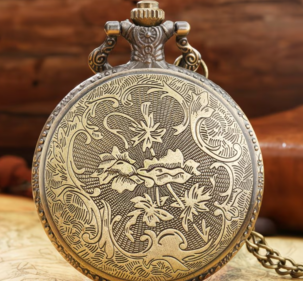 Golden Train Pocket watch