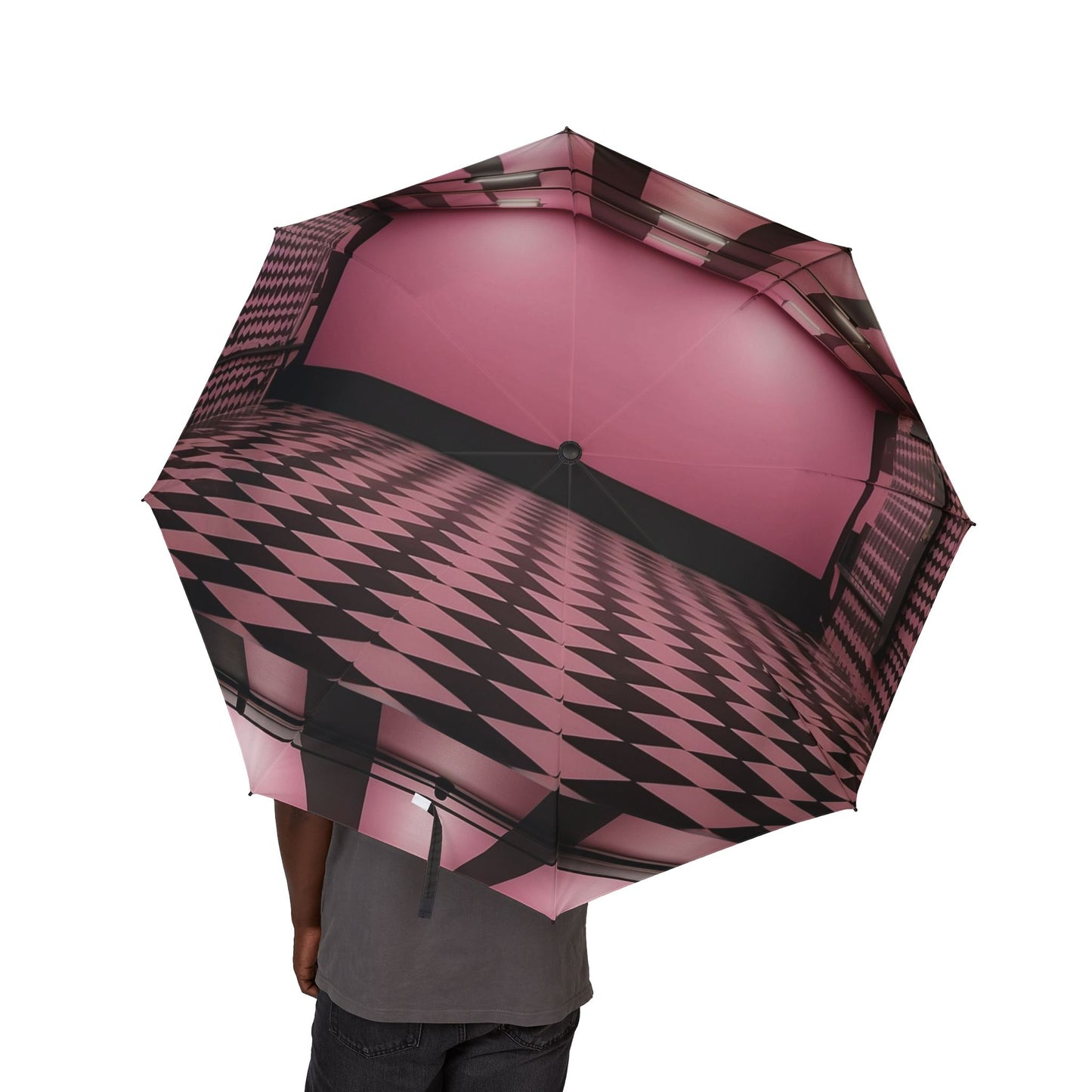 Illusion Checkered Umbrella