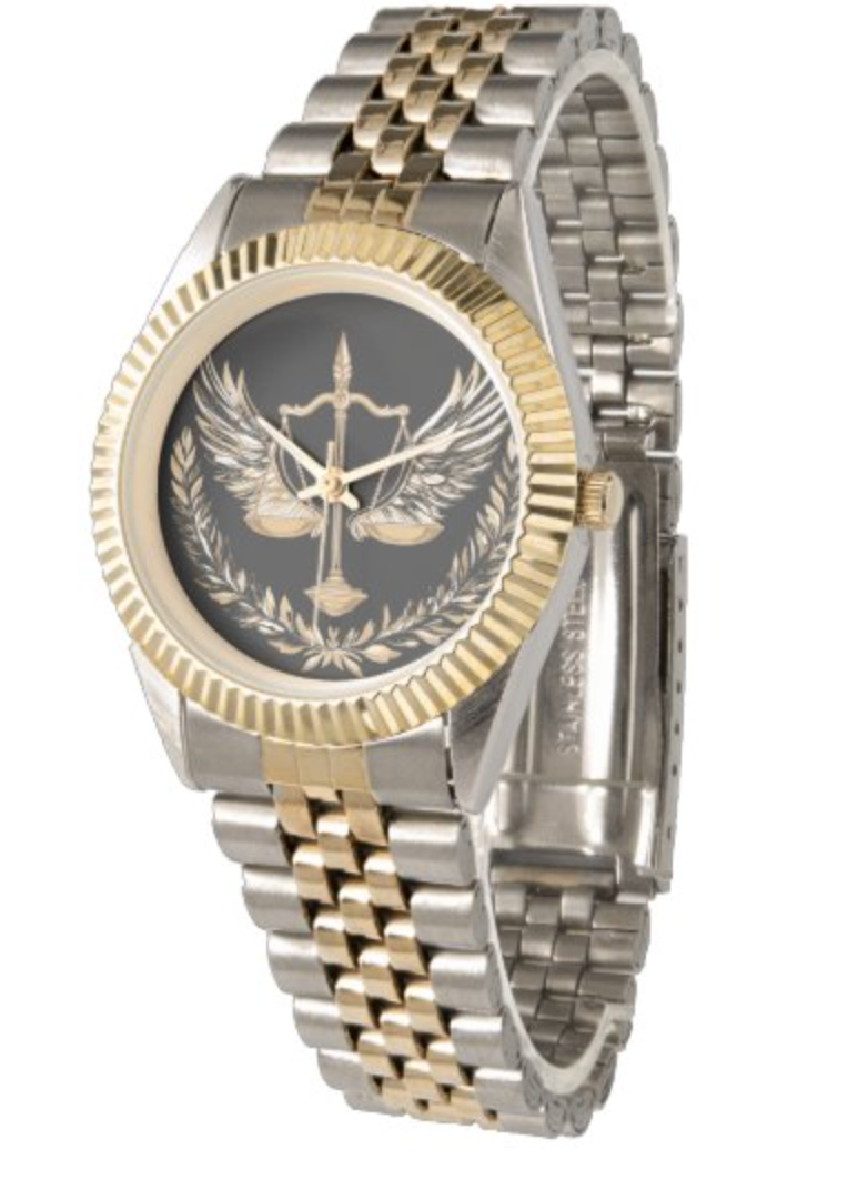 Golden Justice time watch