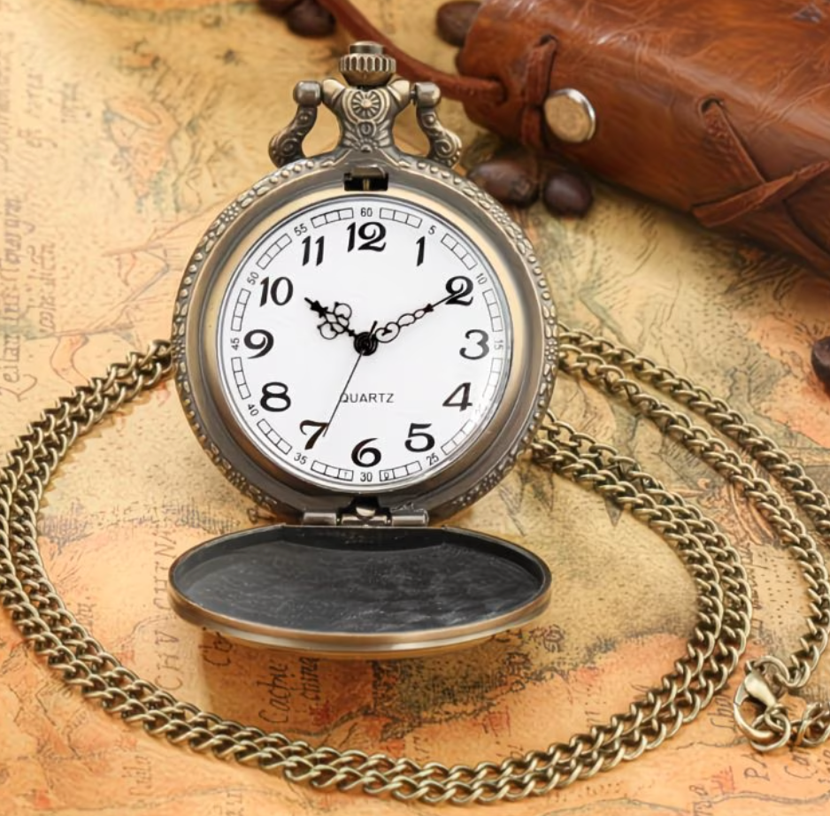 Golden Train Pocket watch