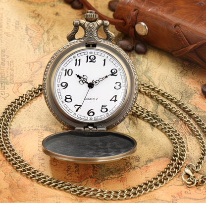 Golden Train Pocket watch