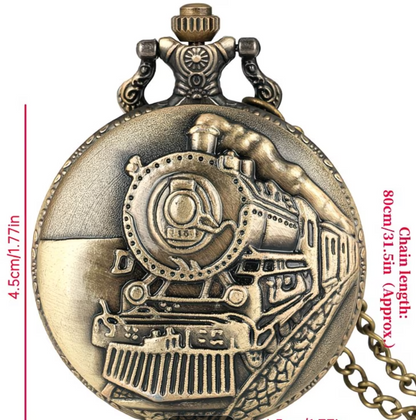 Golden Train Pocket watch