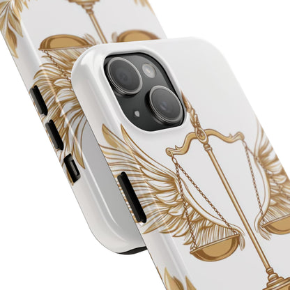 Golden Scales of Justice iPhone Case