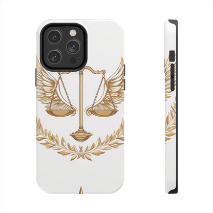 Golden Scales of Justice iPhone Case