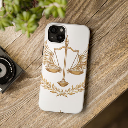 Golden Scales of Justice iPhone Case