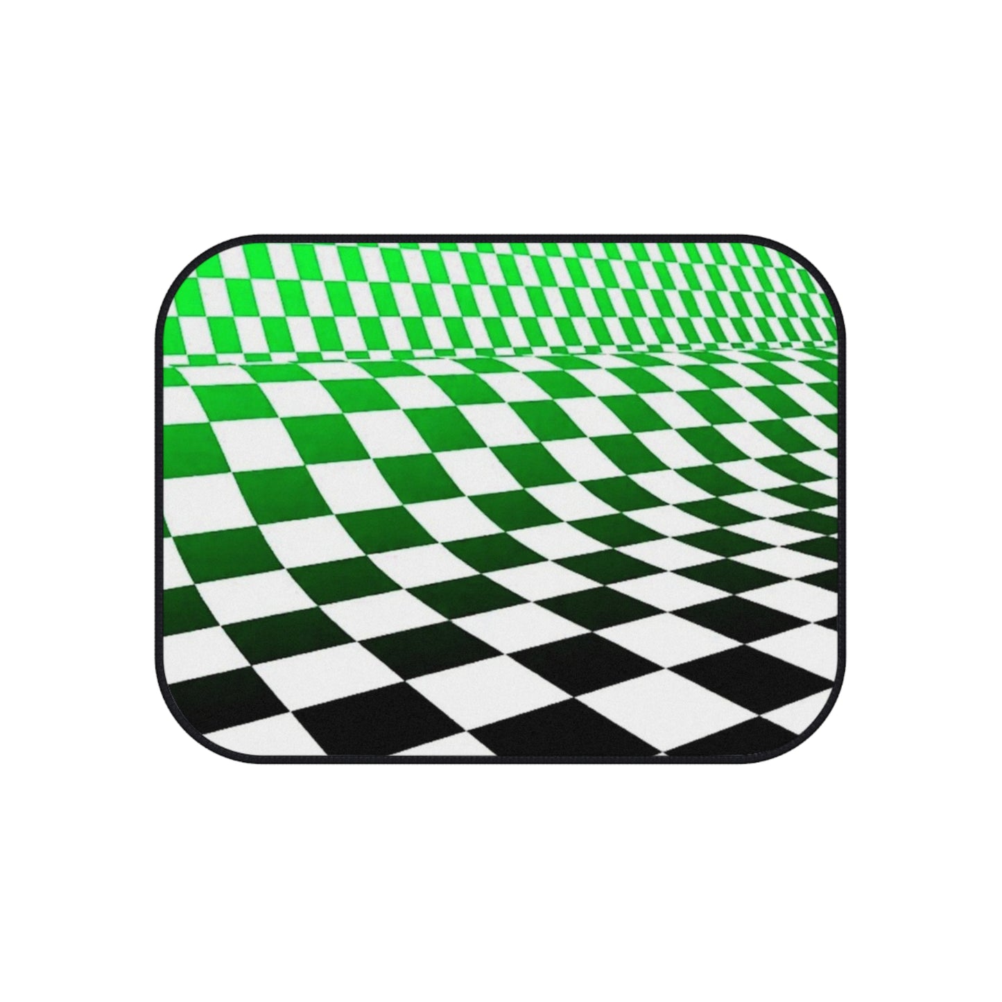 Illusion Chessboard Car Mats Set