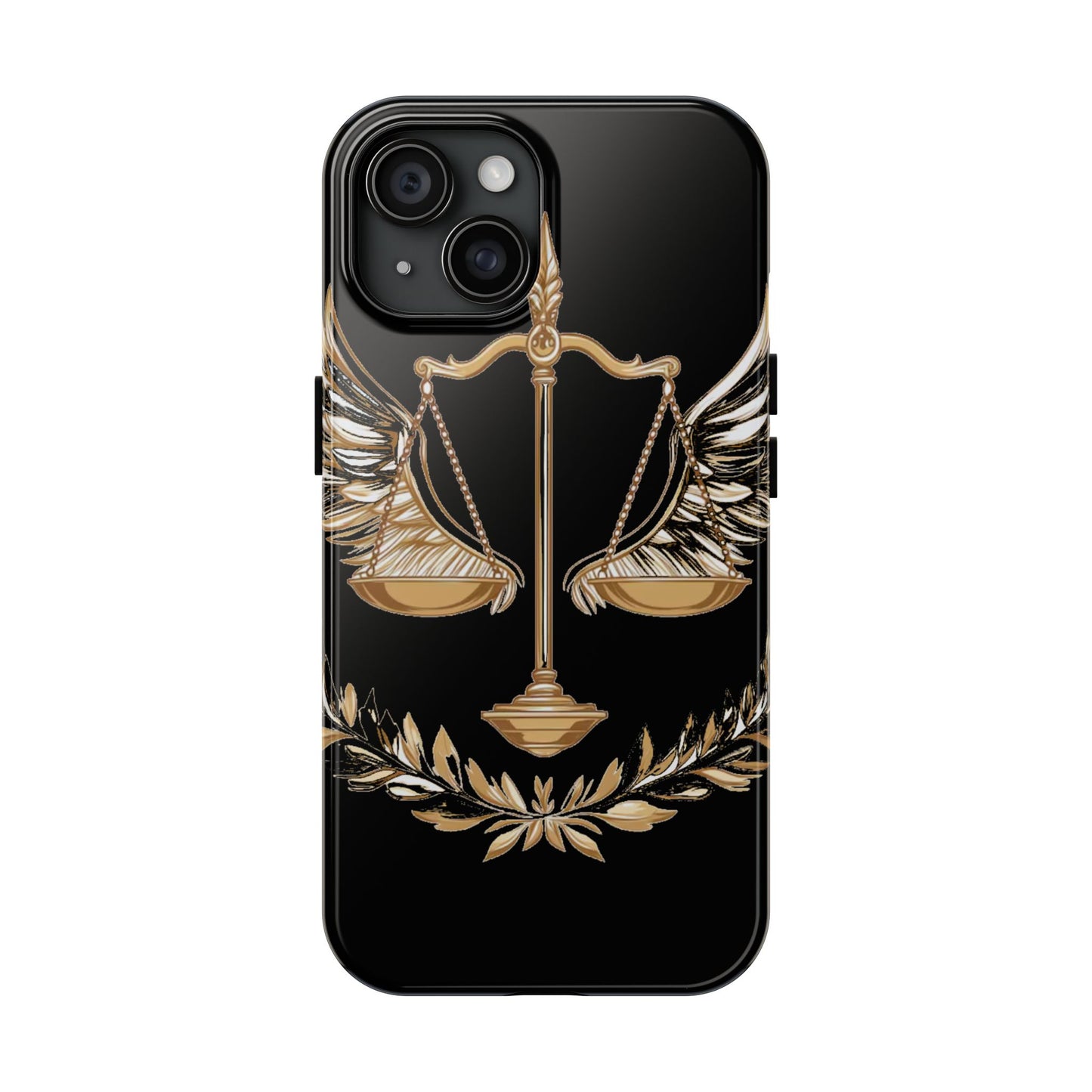 Golden Scales of Justice iphone Case