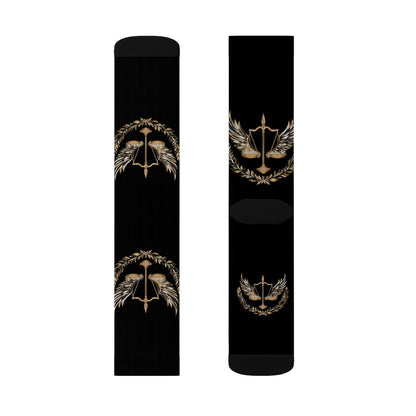 Gold Scale of Justice Socks Unisex