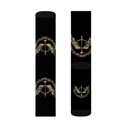 Gold Scale of Justice Socks Unisex