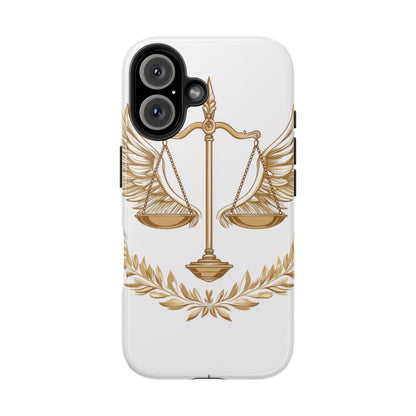 Golden Scales of Justice iPhone Case