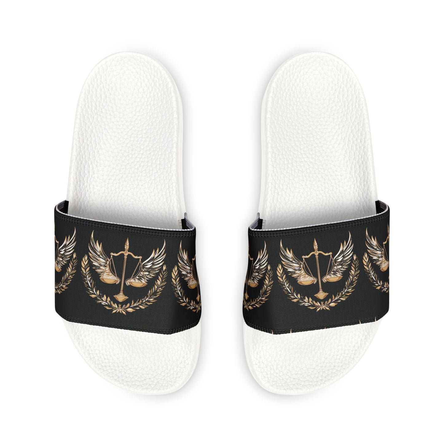 Gold Scale of Balance slides Unisex