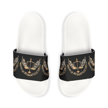 Gold Scale of Balance slides Unisex