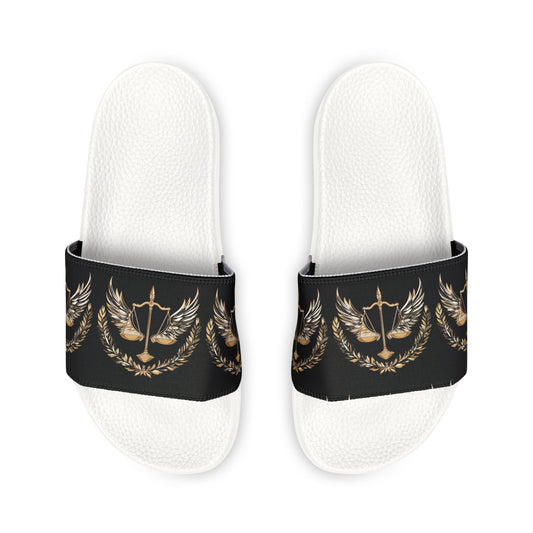 Gold Scale of Balance slides Unisex