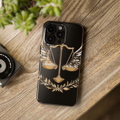 Golden Scales of Justice iphone Case