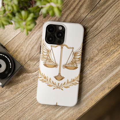 Golden Scales of Justice iPhone Case