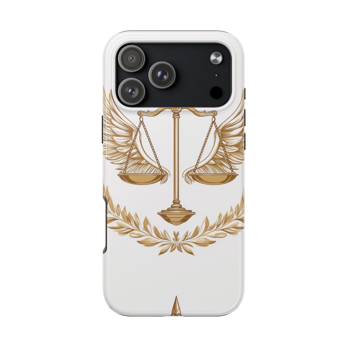 Golden Scales of Justice iPhone Case