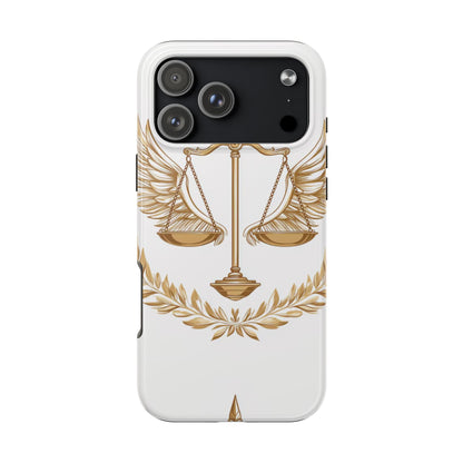 Golden Scales of Justice iPhone Case