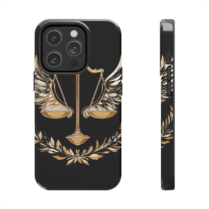Golden Scales of Justice iphone Case