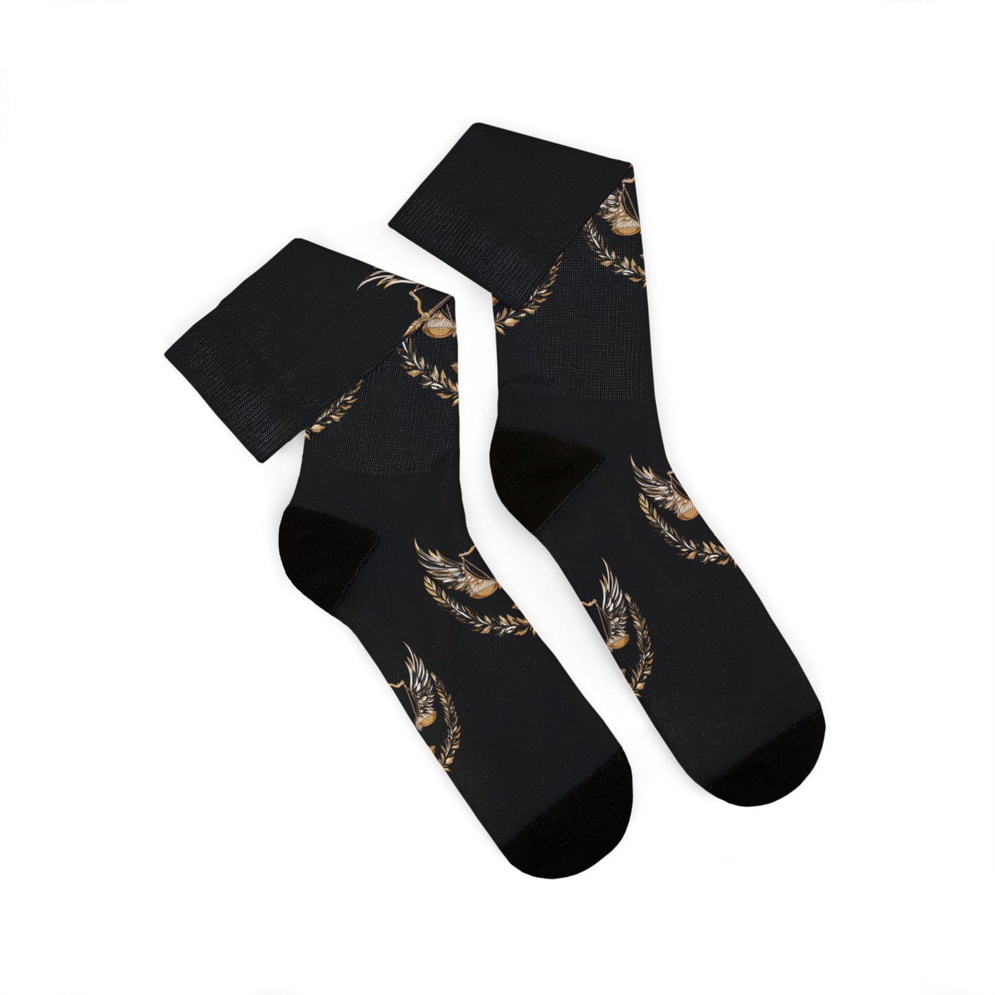 Gold Scale of Justice Socks Unisex