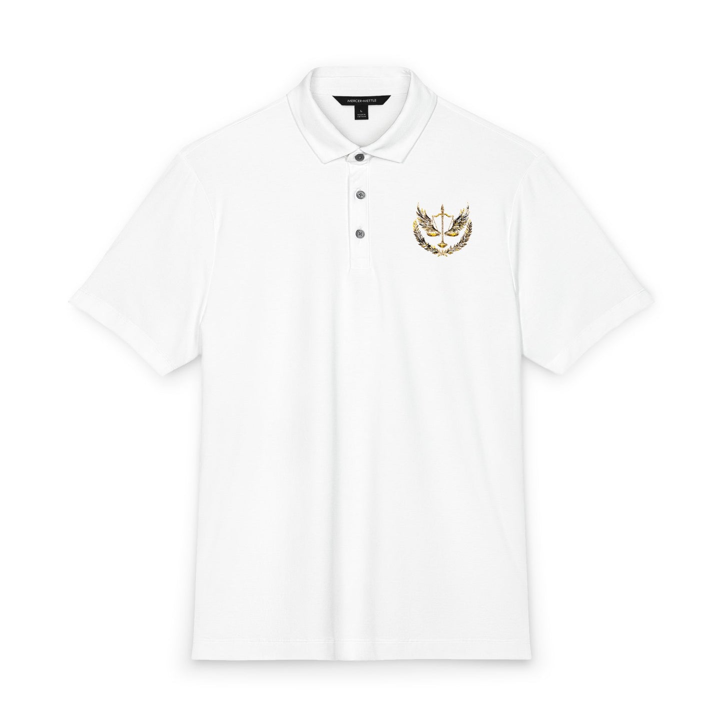 Gold Scale of Balance Polo Shirt Unisex