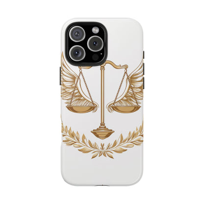 Golden Scales of Justice iPhone Case