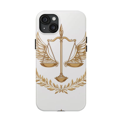 Golden Scales of Justice iPhone Case