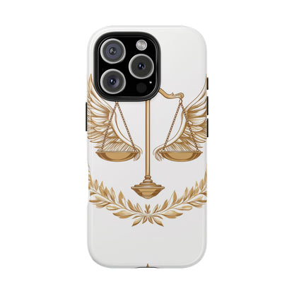 Golden Scales of Justice iPhone Case