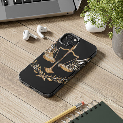 Golden Scales of Justice iphone Case