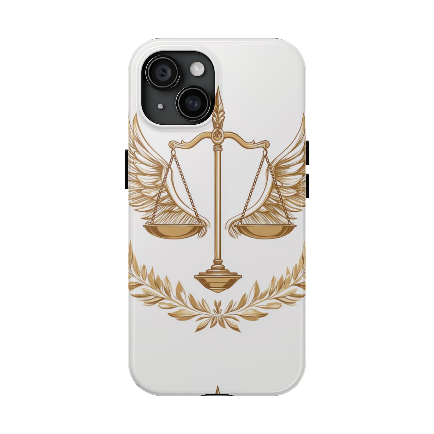 Golden Scales of Justice iPhone Case