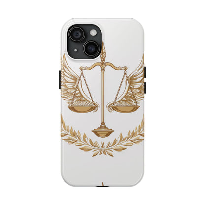 Golden Scales of Justice iPhone Case