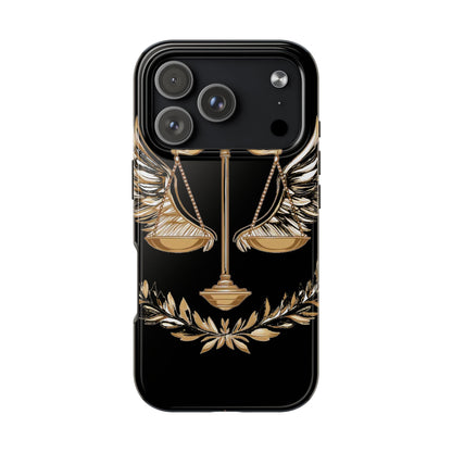 Golden Scales of Justice iphone Case