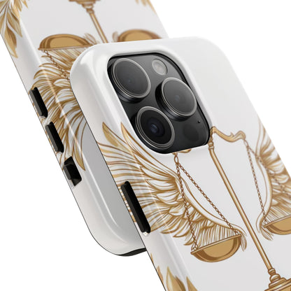 Golden Scales of Justice iPhone Case