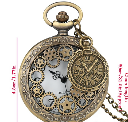 Golden Carved Pocket Watch