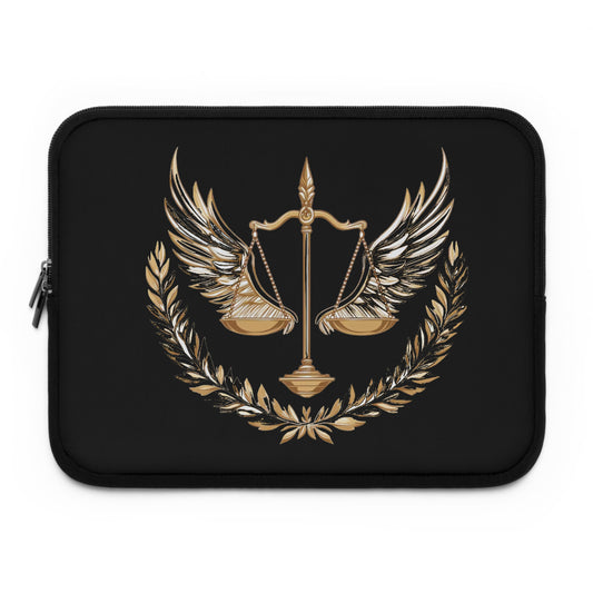 Golden scale of balance Laptop Sleeve