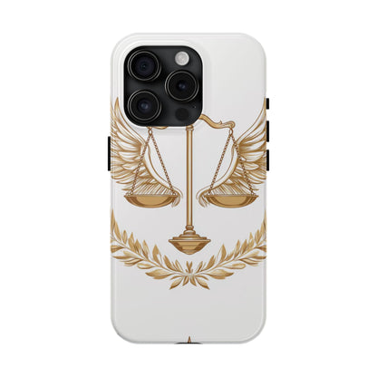 Golden Scales of Justice iPhone Case