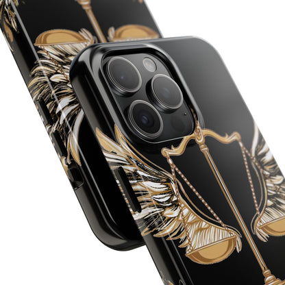 Golden Scales of Justice iphone Case