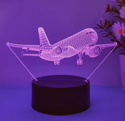 3D Airplane Light Hologram