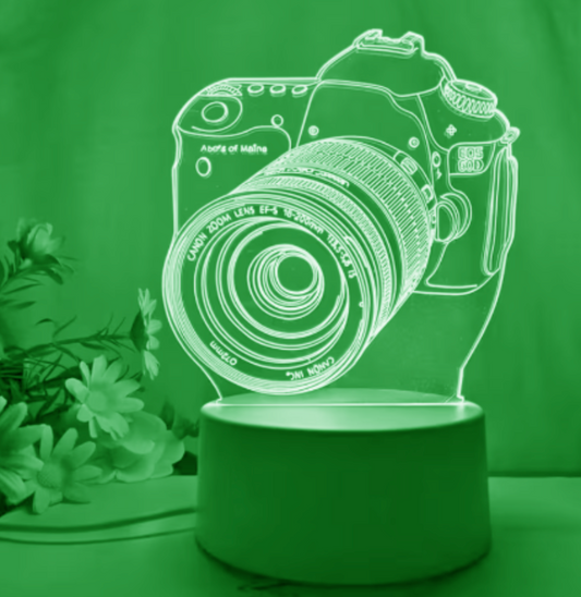 3D Camera Silhouette View Light Hologram