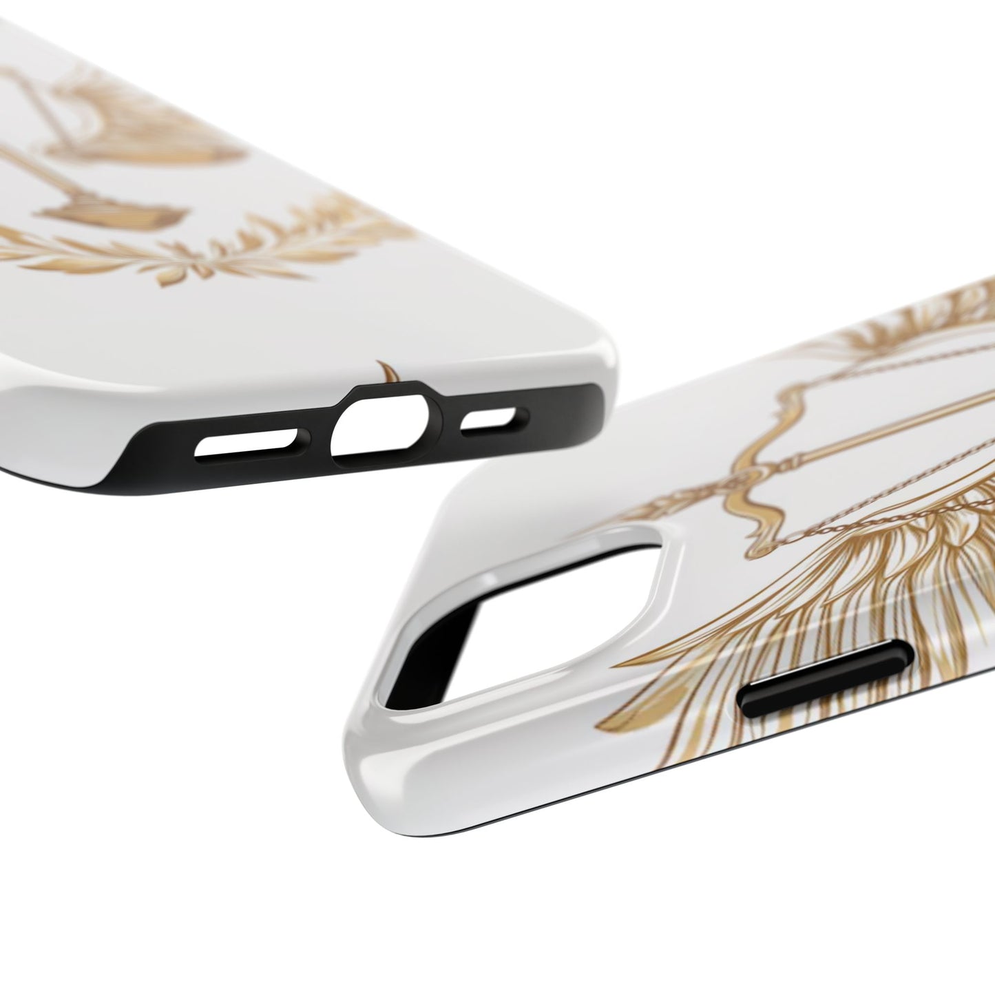 Golden Scales of Justice iPhone Case