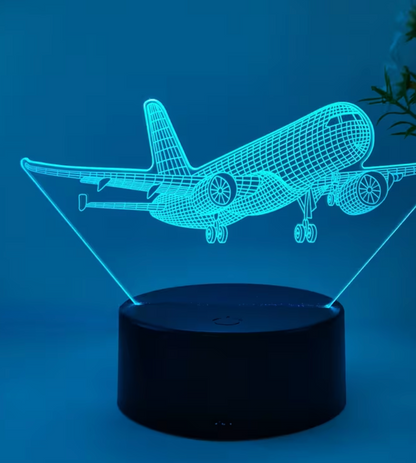 3D Airplane Light Hologram