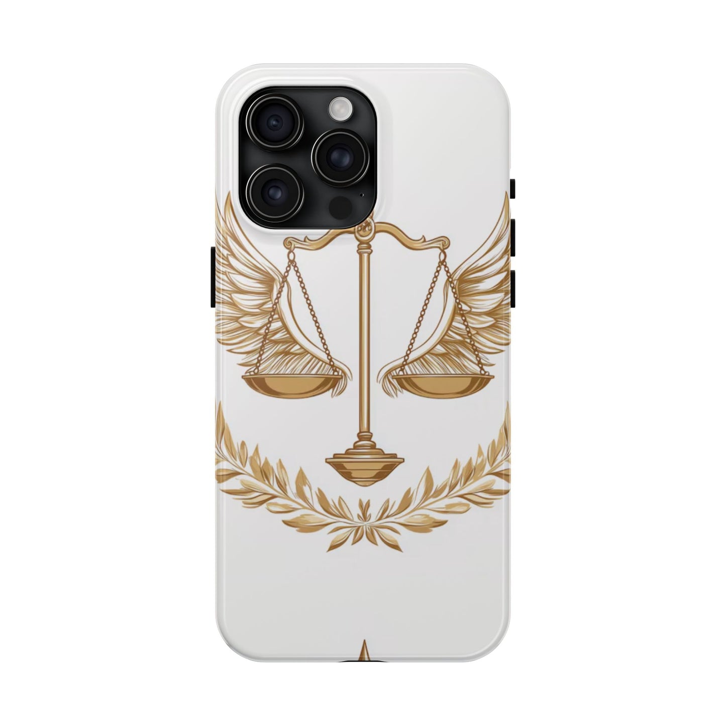 Golden Scales of Justice iPhone Case
