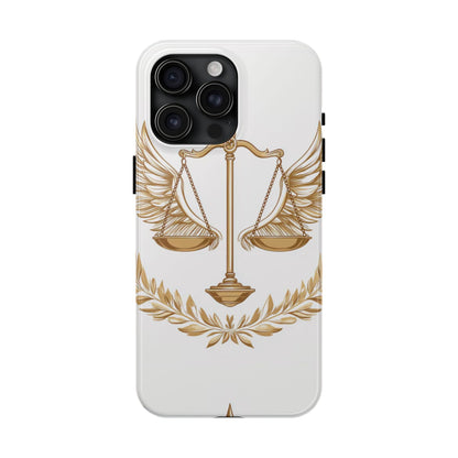 Golden Scales of Justice iPhone Case