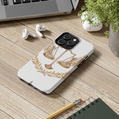 Golden Scales of Justice iPhone Case