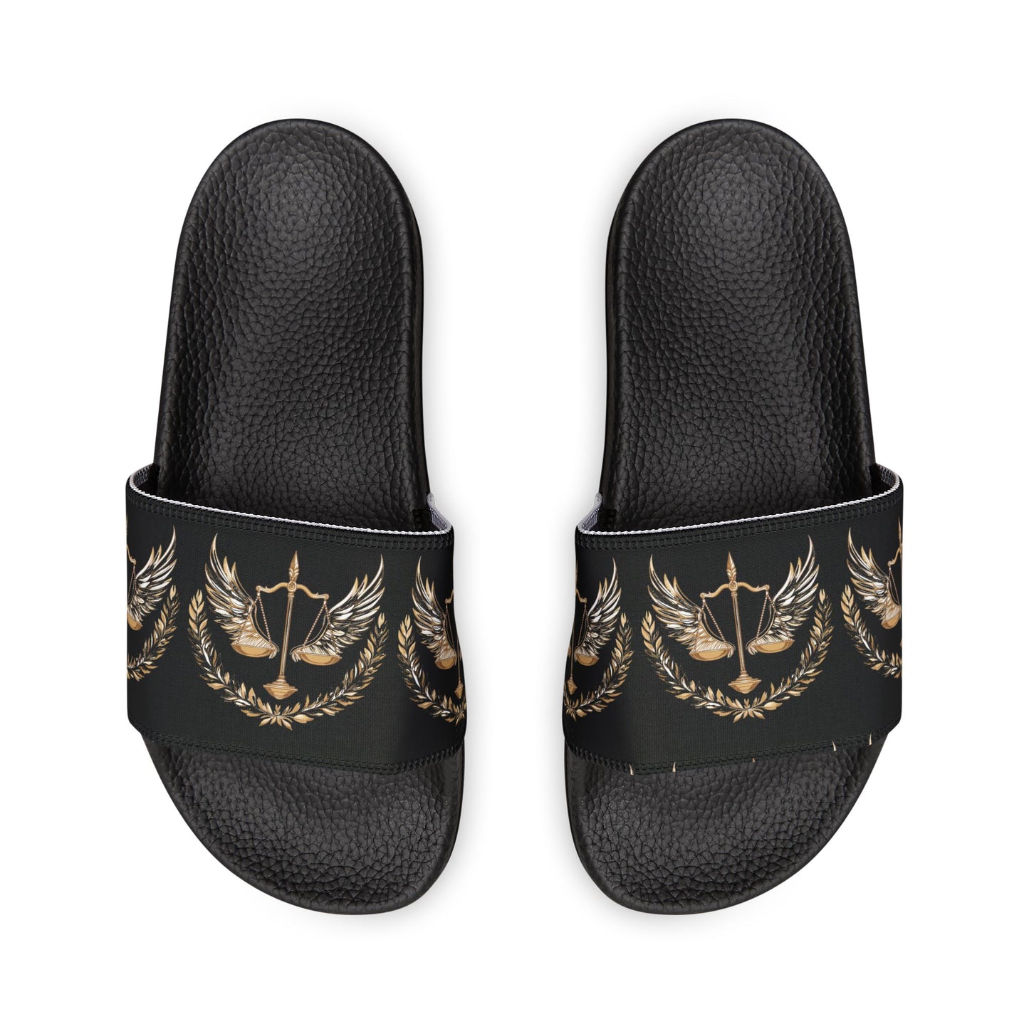 Gold Scale of Balance slides Unisex