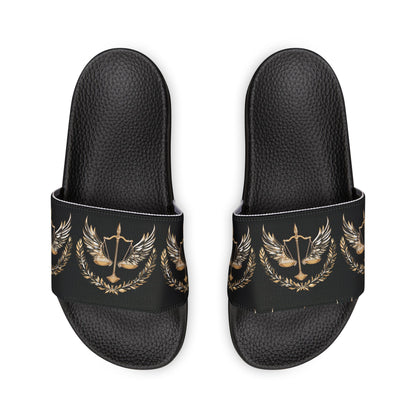 Gold Scale of Balance slides Unisex