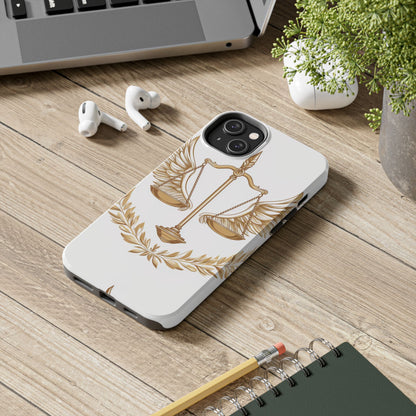 Golden Scales of Justice iPhone Case