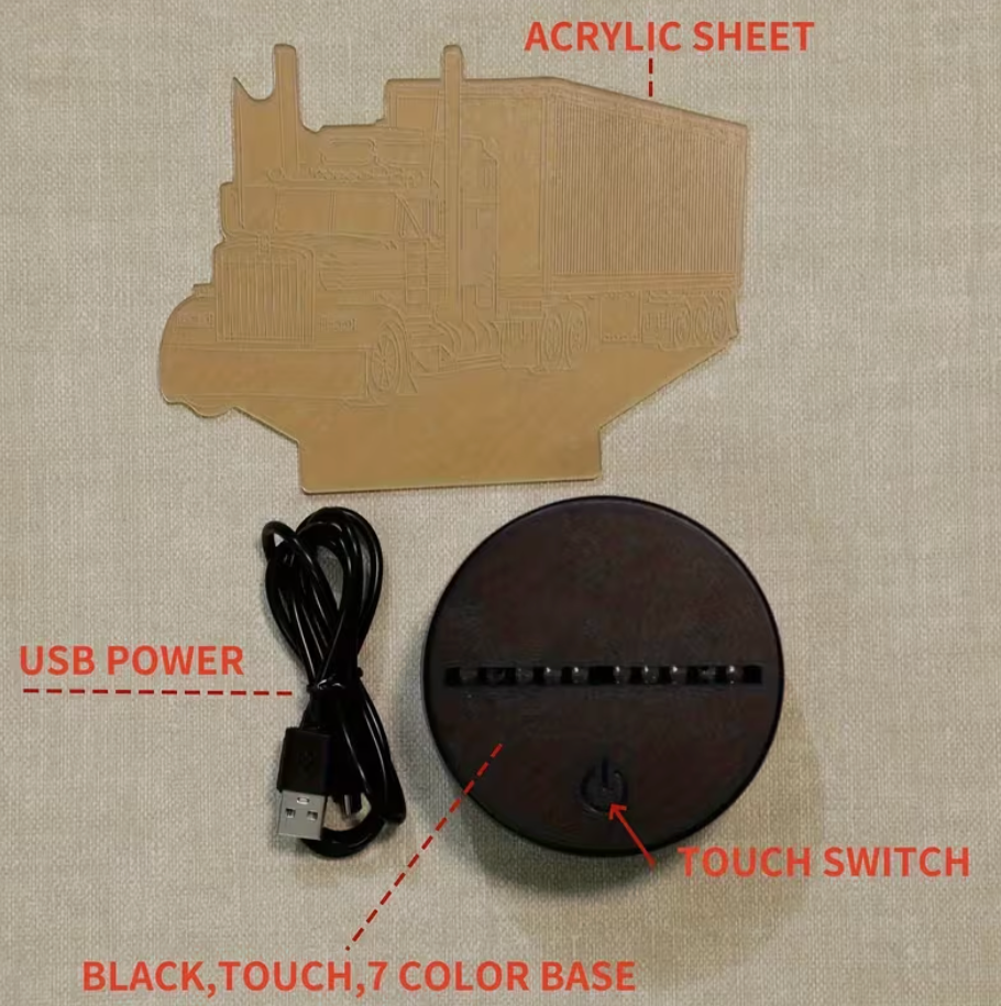 3D Truck Light Hologram