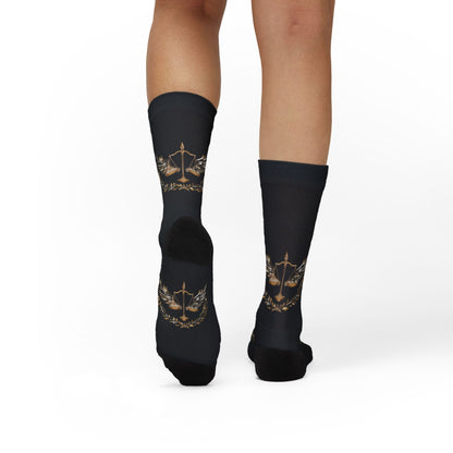 Gold Scale of Justice Socks Unisex