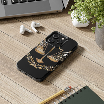 Golden Scales of Justice iphone Case