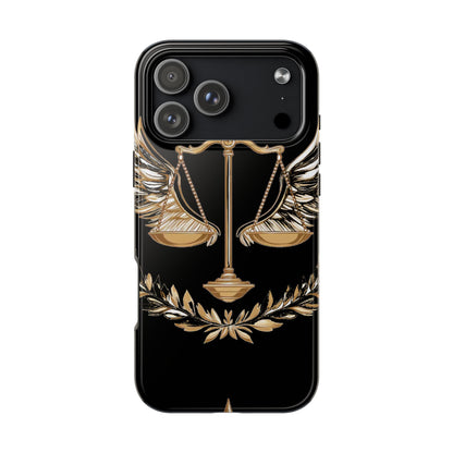 Golden Scales of Justice iphone Case